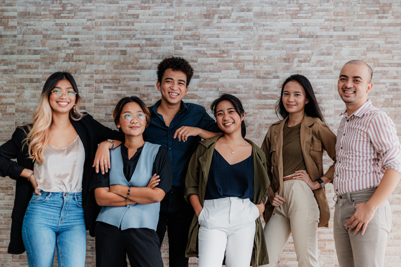 Colleagues Striking a Pose